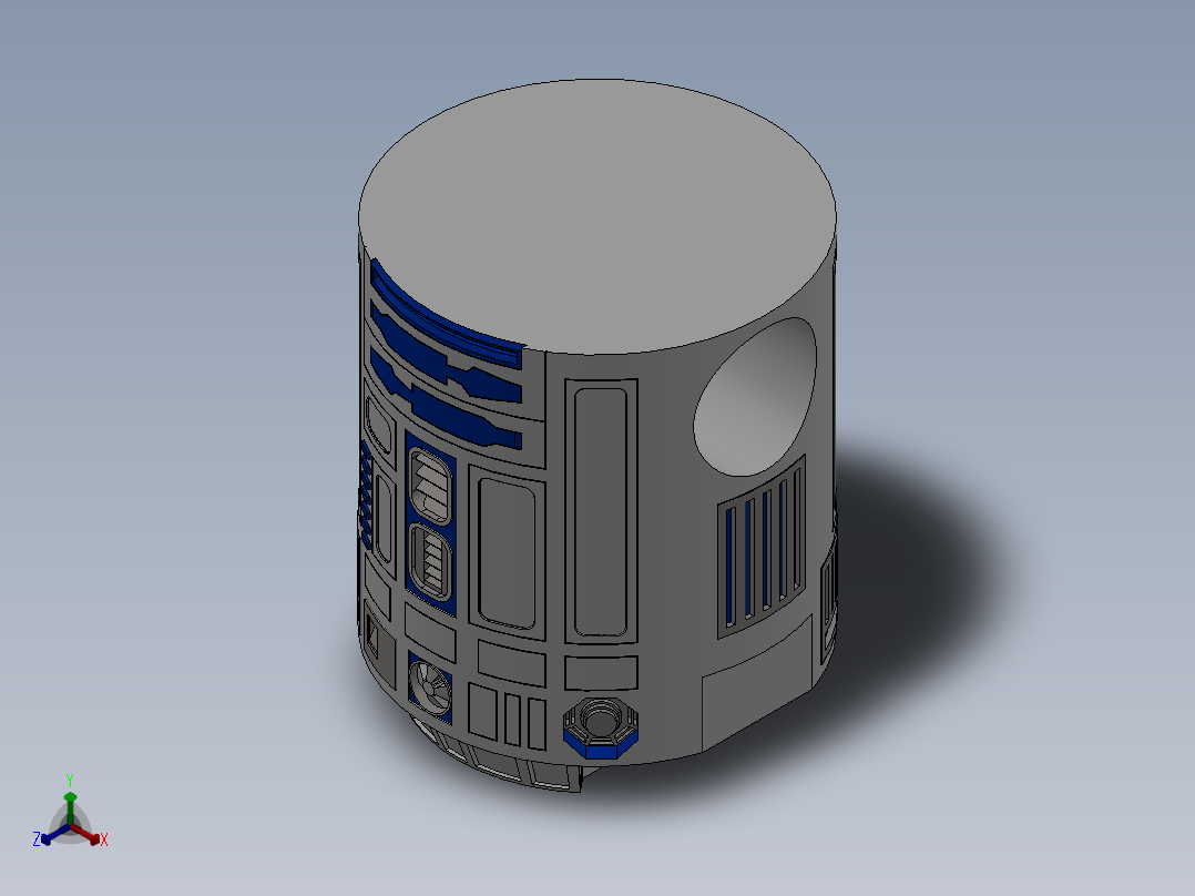 星球大战经典R2D2正等轴测图