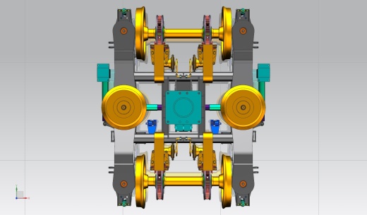 火车转向架3D图纸 三维模型 机械设计素材三维模型缩略图
