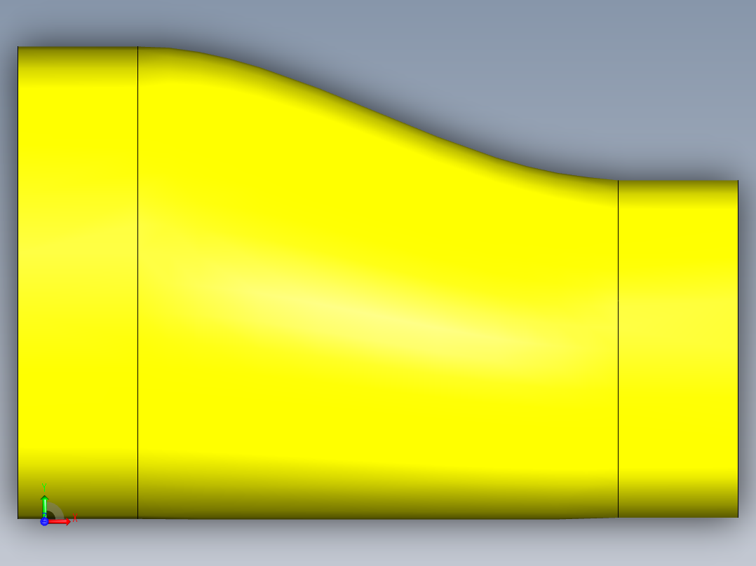 钢制偏心异径接头 DN15-500前视图