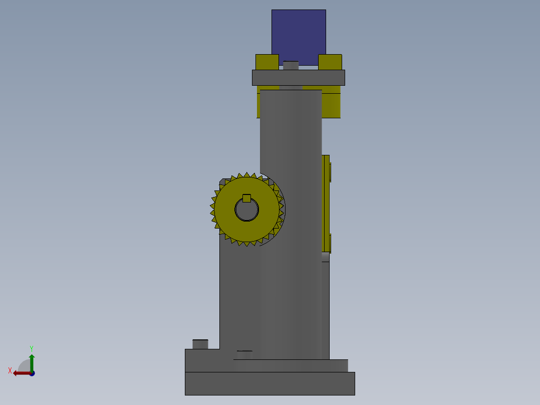 M2 无卡住现象的提升机构后视图