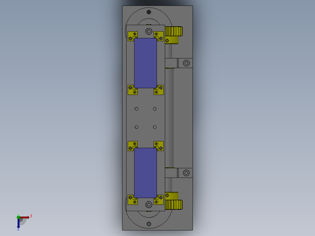 M2 无卡住现象的提升机构俯视图