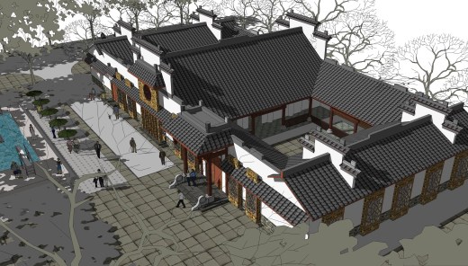 299中式四合院建筑CAD施工图纸25套缩略图