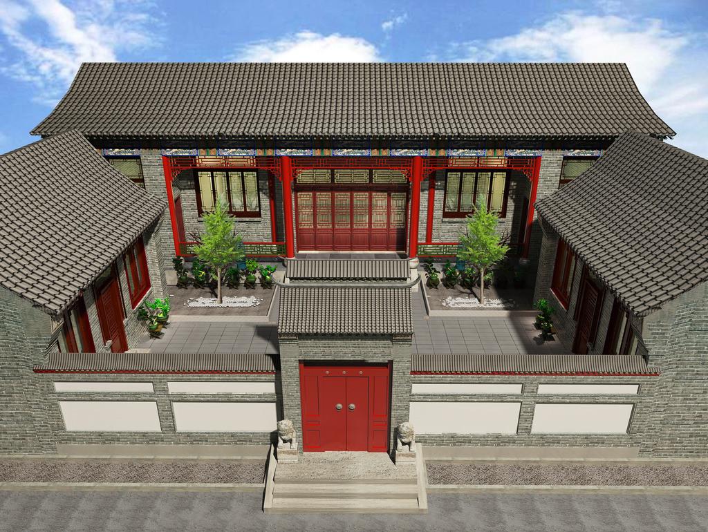 299中式四合院建筑CAD施工图纸25套