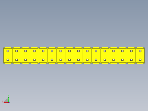 彩色公头100mil（2.54mm）系列-DS1021_yellow_2x16p_100mil_Type19_rev1.0后视缩略图