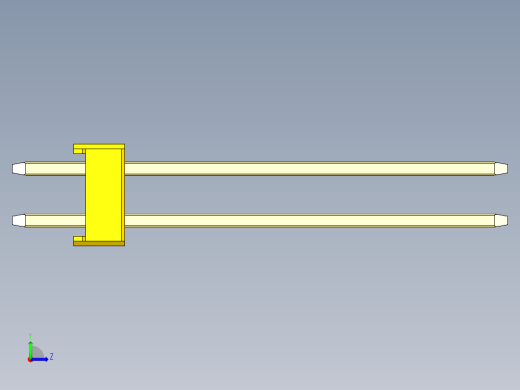 彩色公头100mil（2.54mm）系列-DS1021_yellow_2x16p_100mil_Type19_rev1.0左视缩略图