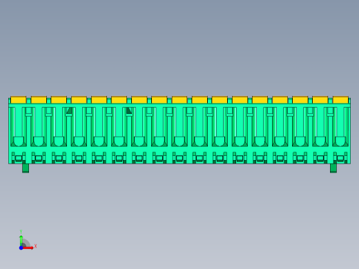 DEGSON 2EDG 系列 5.0mm 可插拔接线端子组-2EDGKDB-5.0-17P-14-00AH前视缩略图