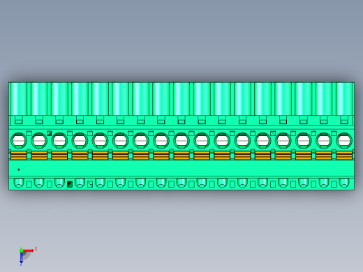DEGSON 2EDG 系列 5.0mm 可插拔接线端子组-2EDGKDB-5.0-17P-14-00AH俯视缩略图