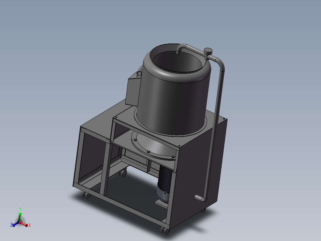 自动马铃薯去皮机设计（土豆去皮机）含三维SW+2007cad+说明书