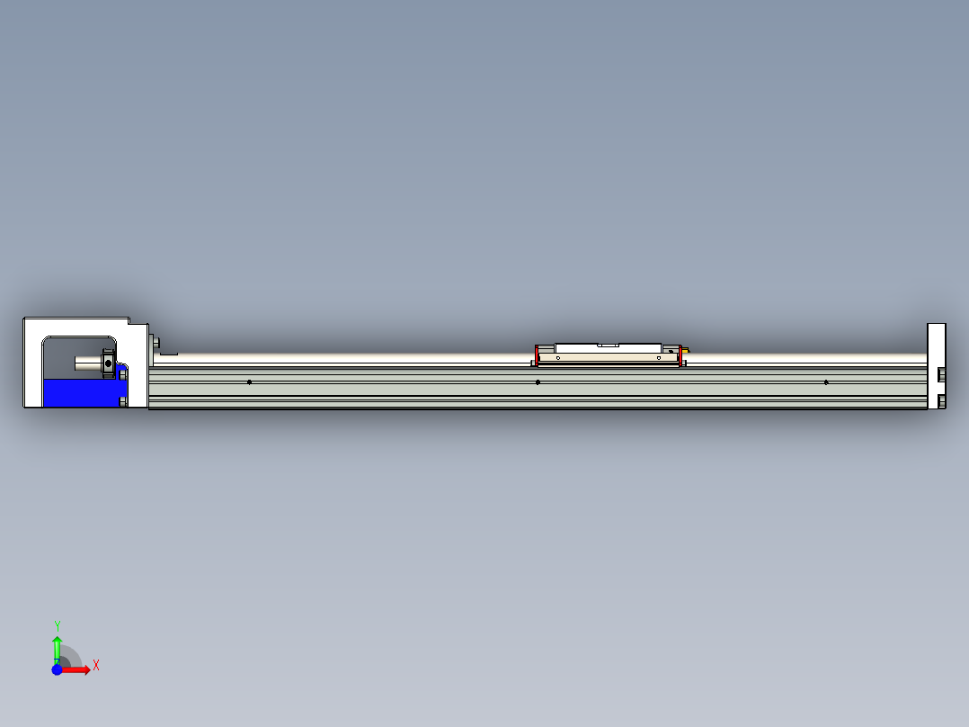 直线模组KKR86C-540A1-F0_W设计图纸前视图