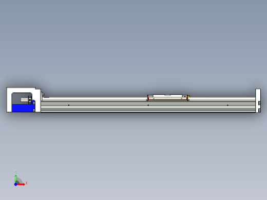 直线模组KKR86C-540A1-F0_W设计图纸前视缩略图