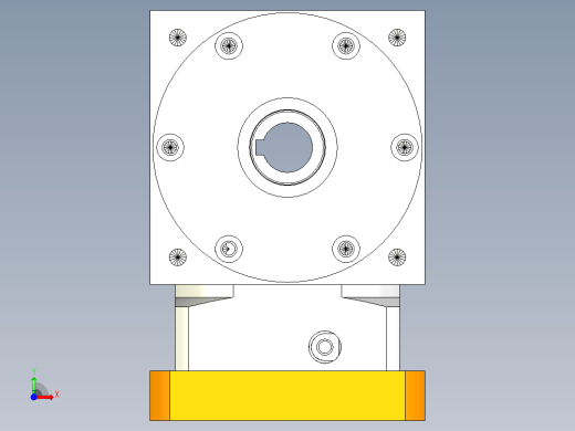 换向器PW110双孔-1 24-95-115-M8.stp前视缩略图