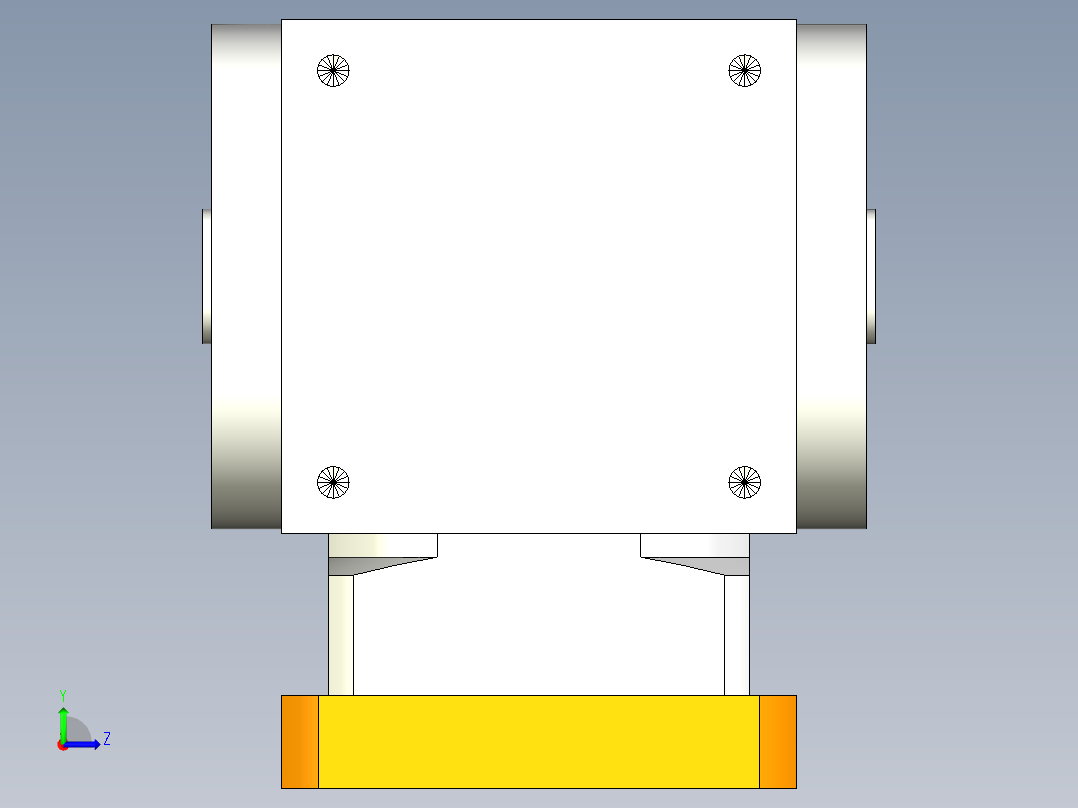 换向器PW110双孔-1 24-95-115-M8.stp左视图