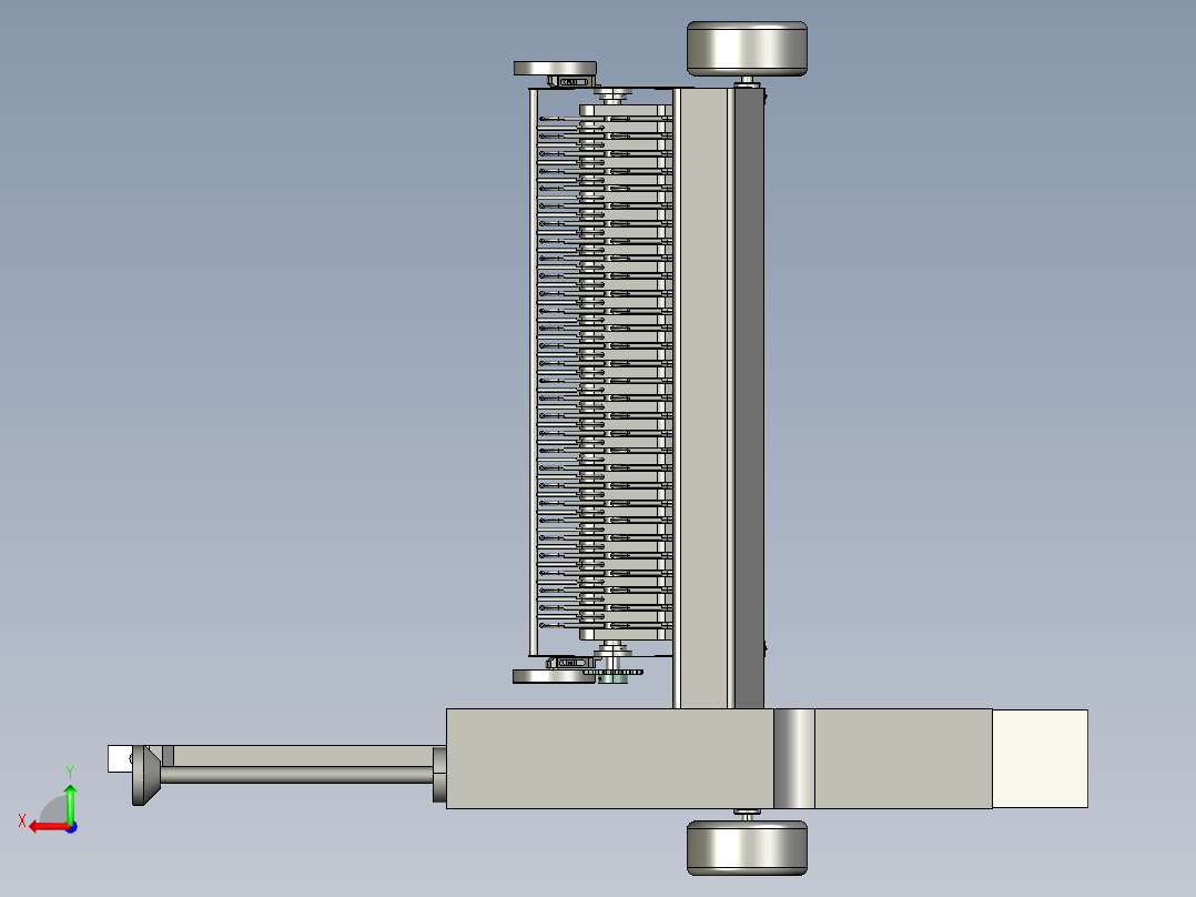 牧草打捆机的设计含proe三维及8张CAD图后视图