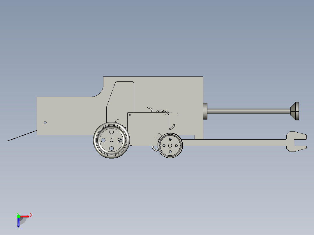牧草打捆机的设计含proe三维及8张CAD图俯视图