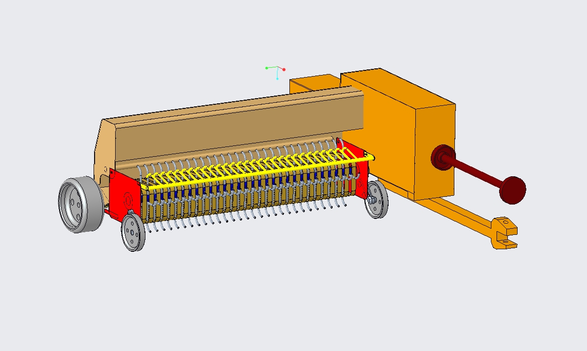 牧草打捆机的设计含proe三维及8张CAD图