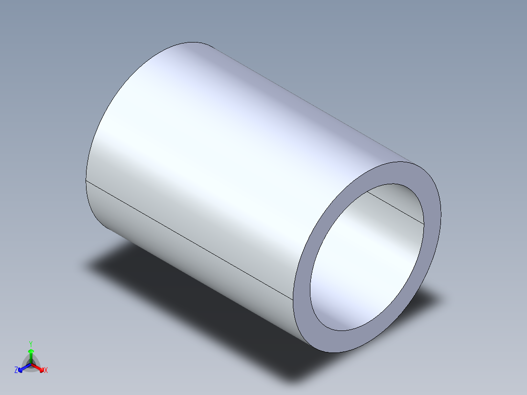CPVC管件10-Sch80_Coupling_SxS_9829-010 _1in正等轴测图