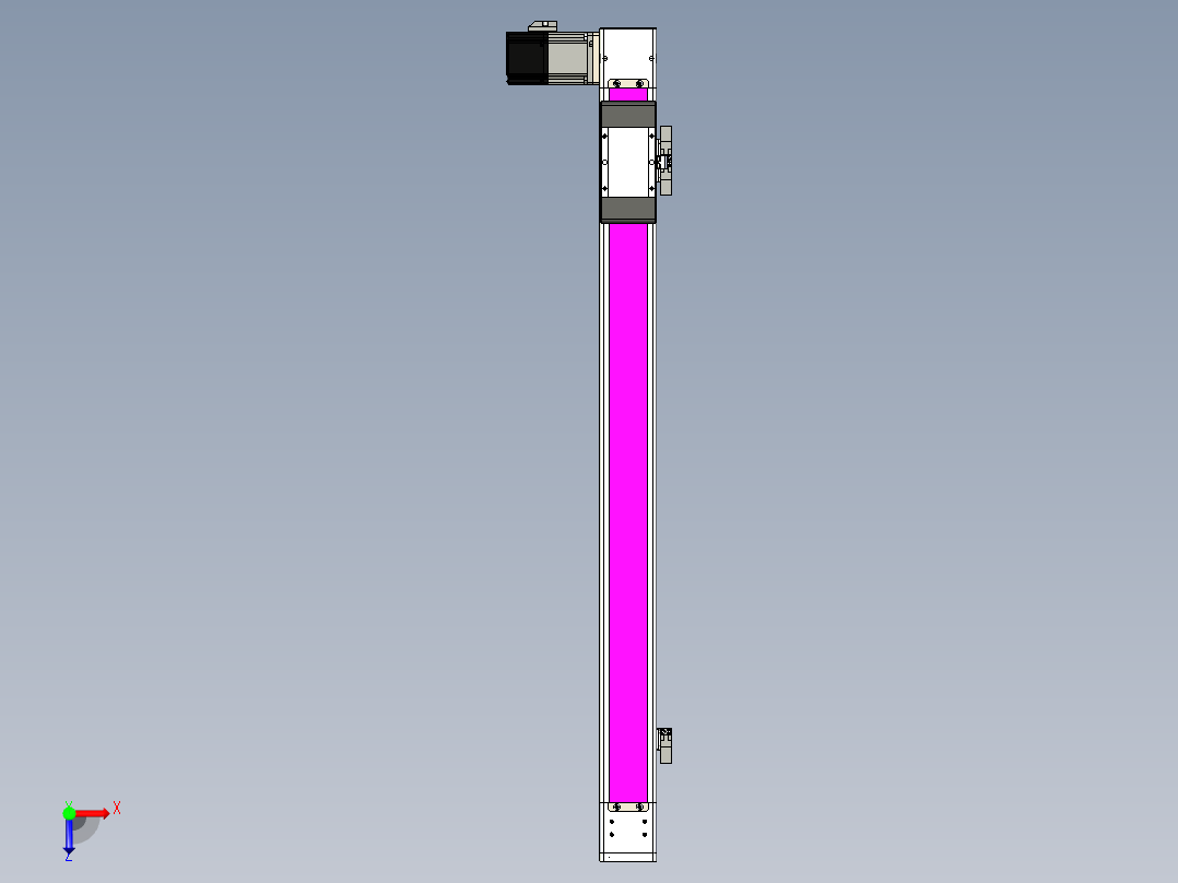 同步带滑台-欧规BC6-L120-S650-L-P40-D3俯视图