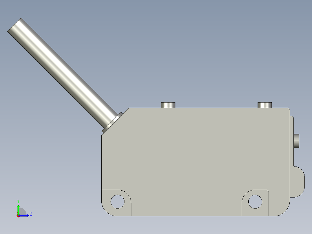 基恩士PZ-V11_kc图纸模型左视图