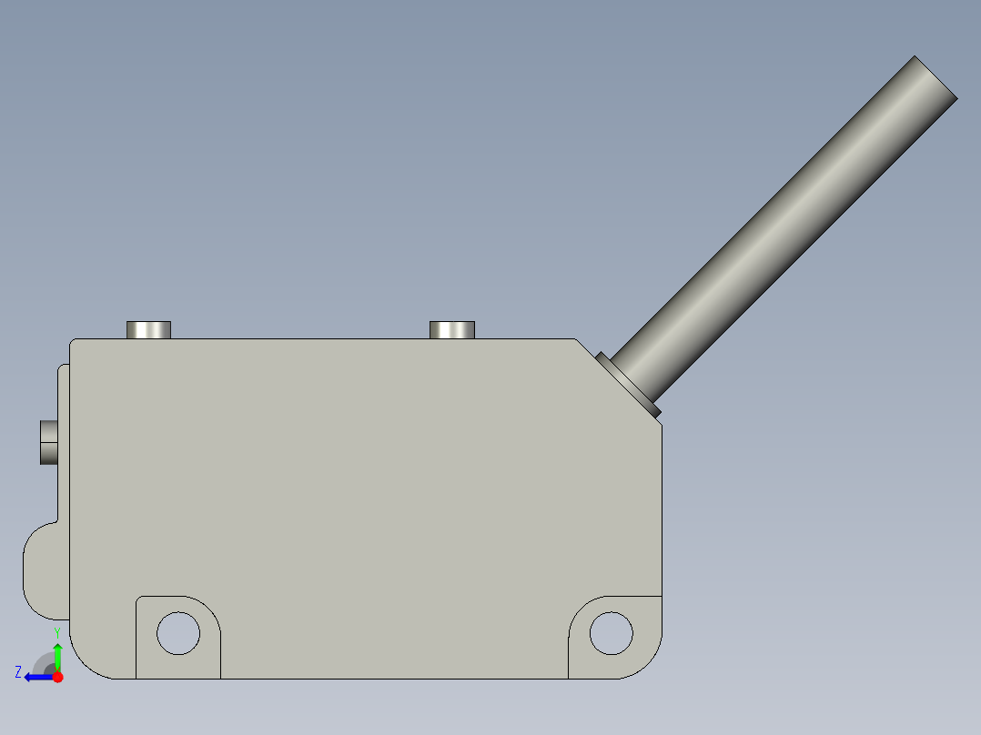 基恩士PZ-V11_kc图纸模型右视图