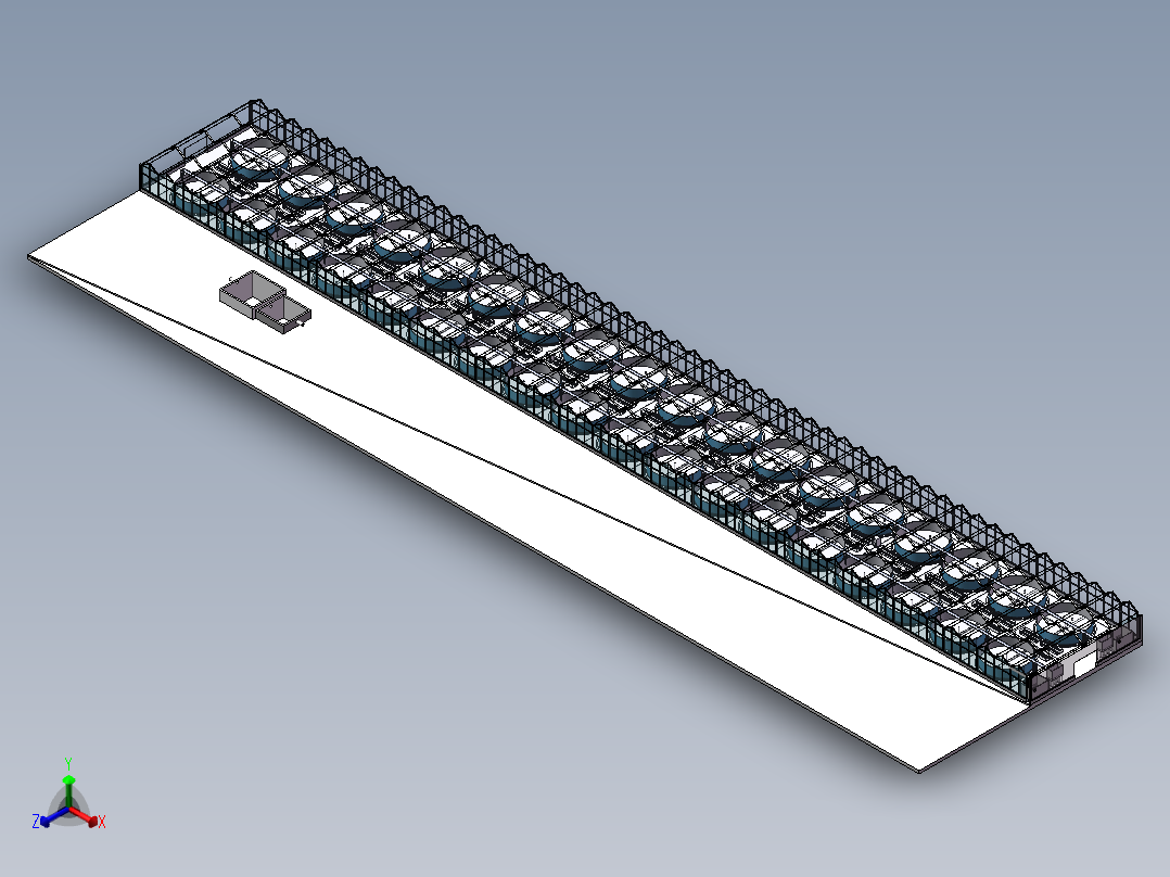 智慧鱼塘蔬菜系统正等轴测图