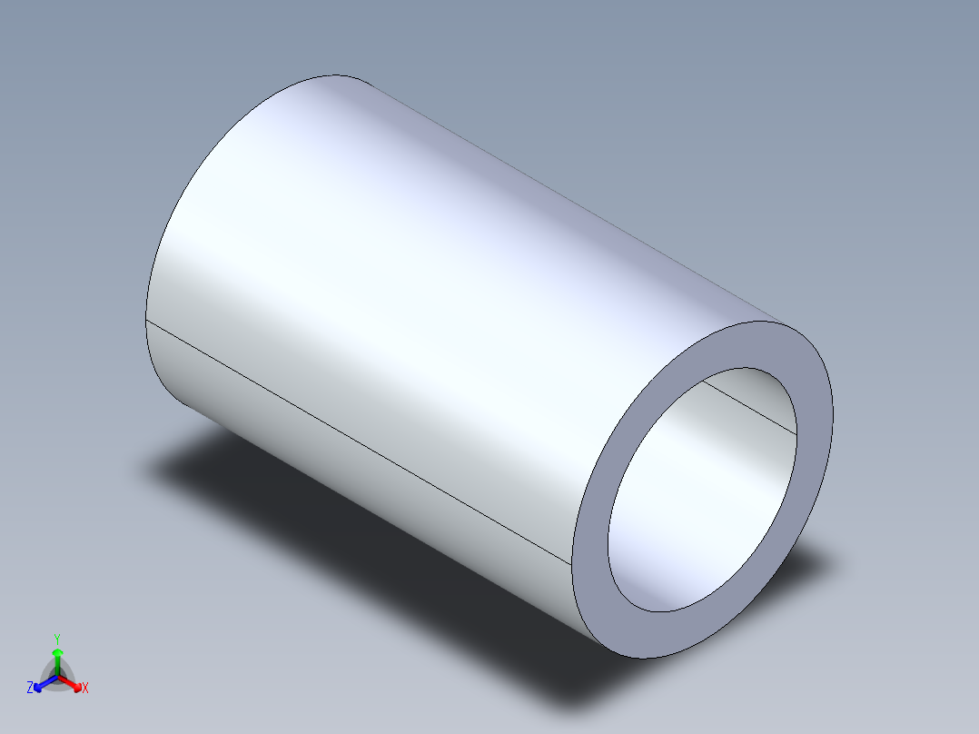 CPVC管件10-Sch80_Coupling_SxS_9829-005 _0.5in主视图