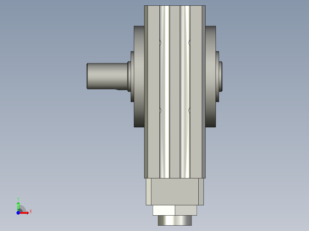 旋转气爪PRC12-90前视图