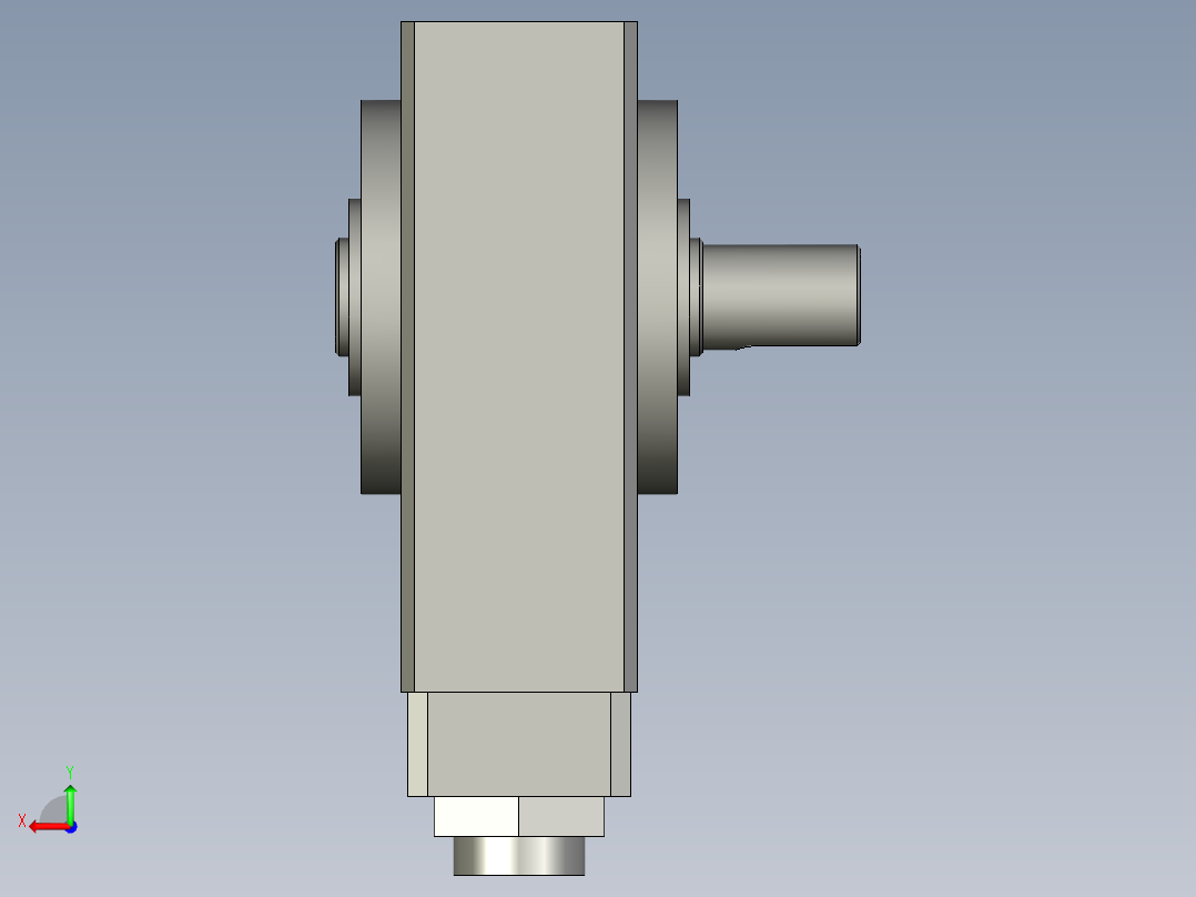 旋转气爪PRC12-90后视图