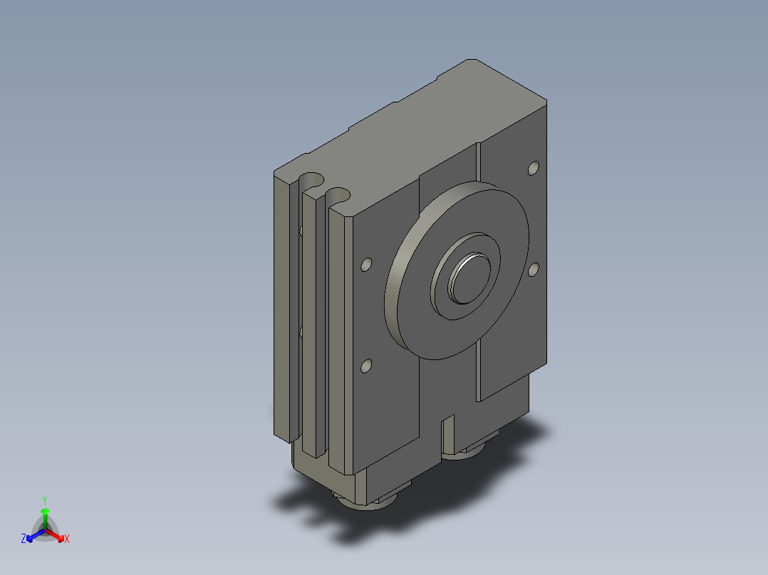 旋转气爪PRC12-90正等轴测图