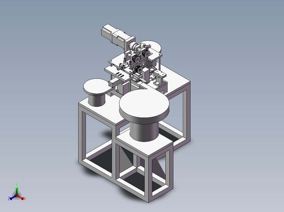 电池片铆压机设备正等轴测图