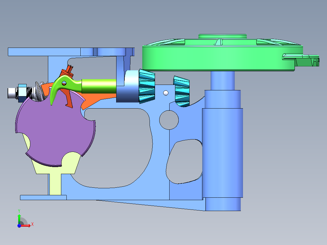 打结器打捆机打包机三维图前视图