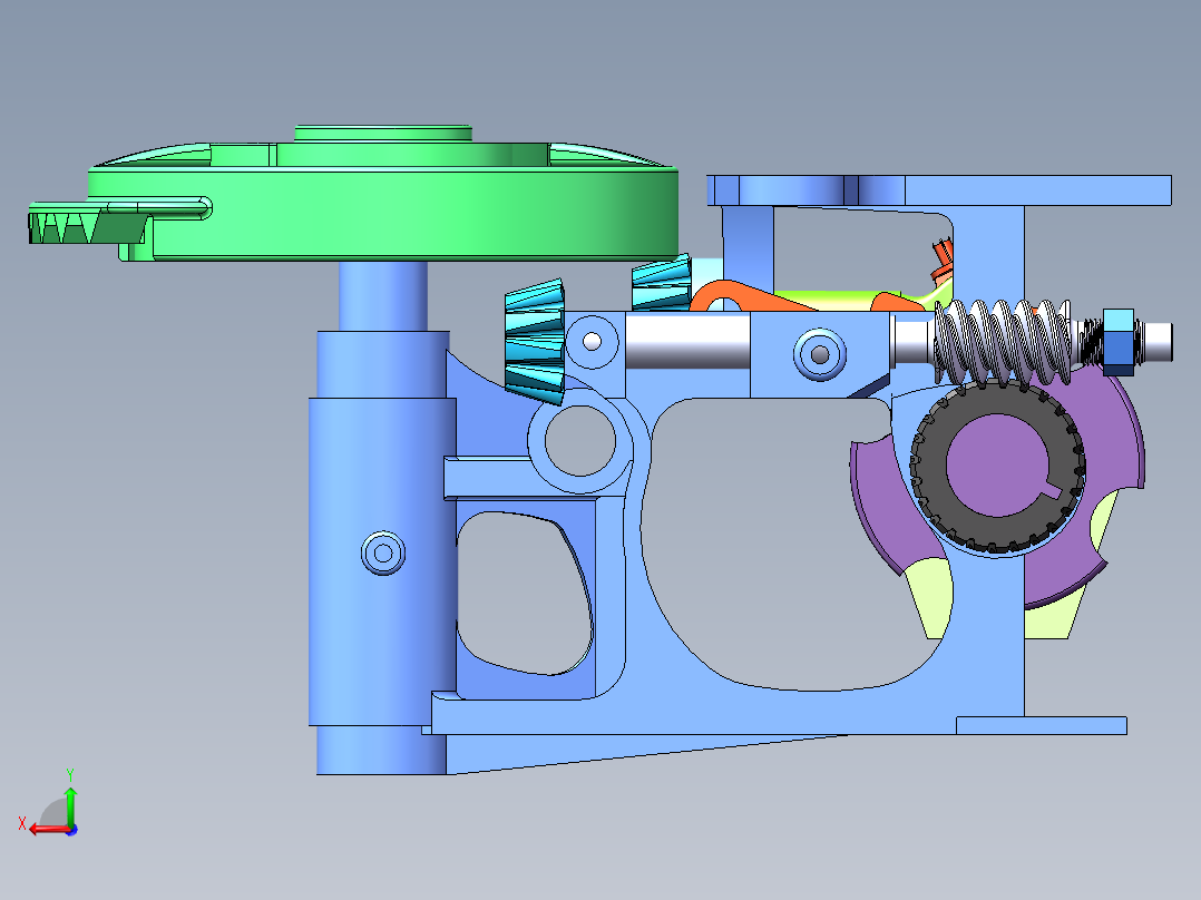 打结器打捆机打包机三维图后视图