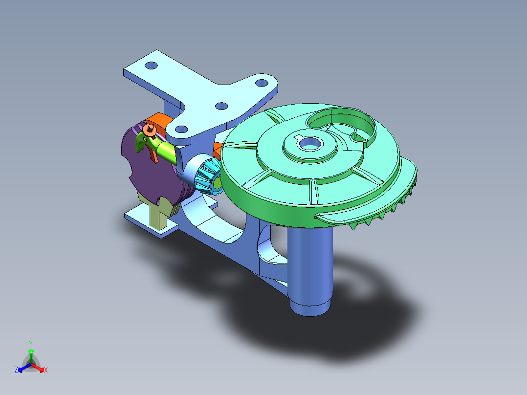 打结器打捆机打包机三维图正等轴测图