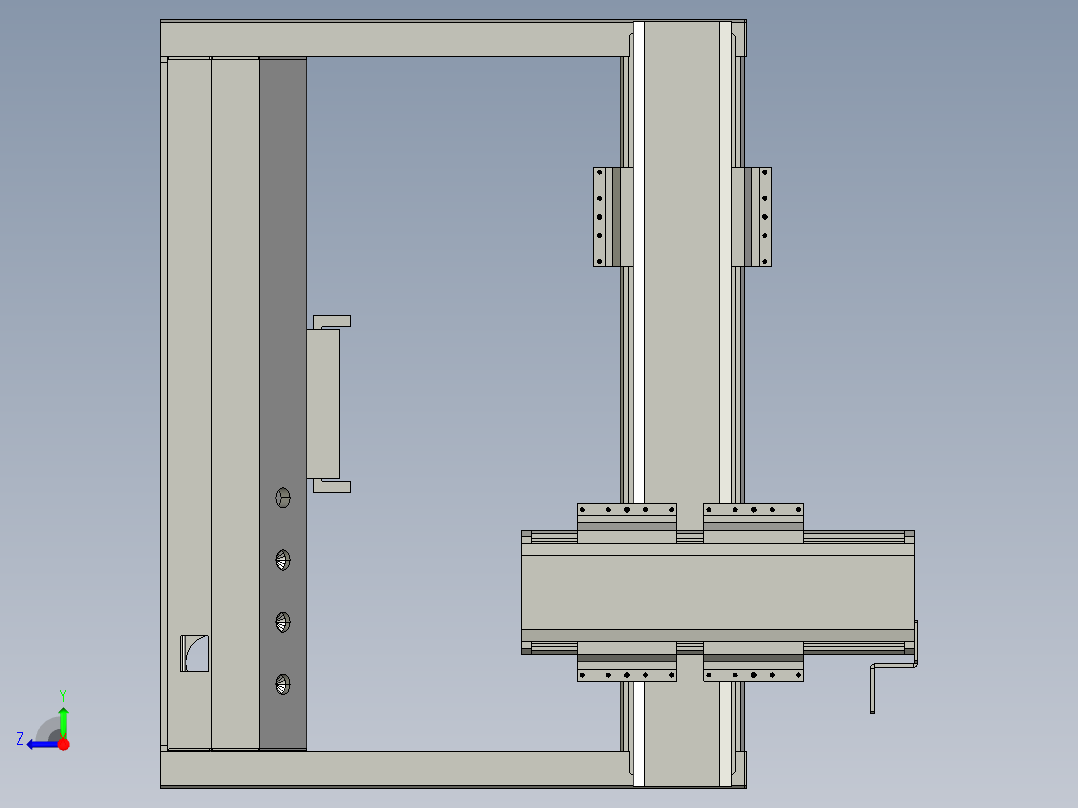 丝杆驱动桌面式平台A331-57步进版右视图
