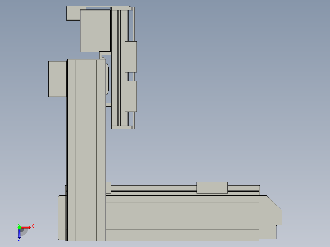 丝杆驱动桌面式平台A331-57步进版俯视图