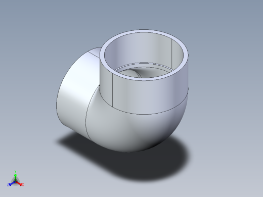 聚氯乙烯配件05-Sch80_90Elbow_SxS_806-100 _10in正等轴测缩略图