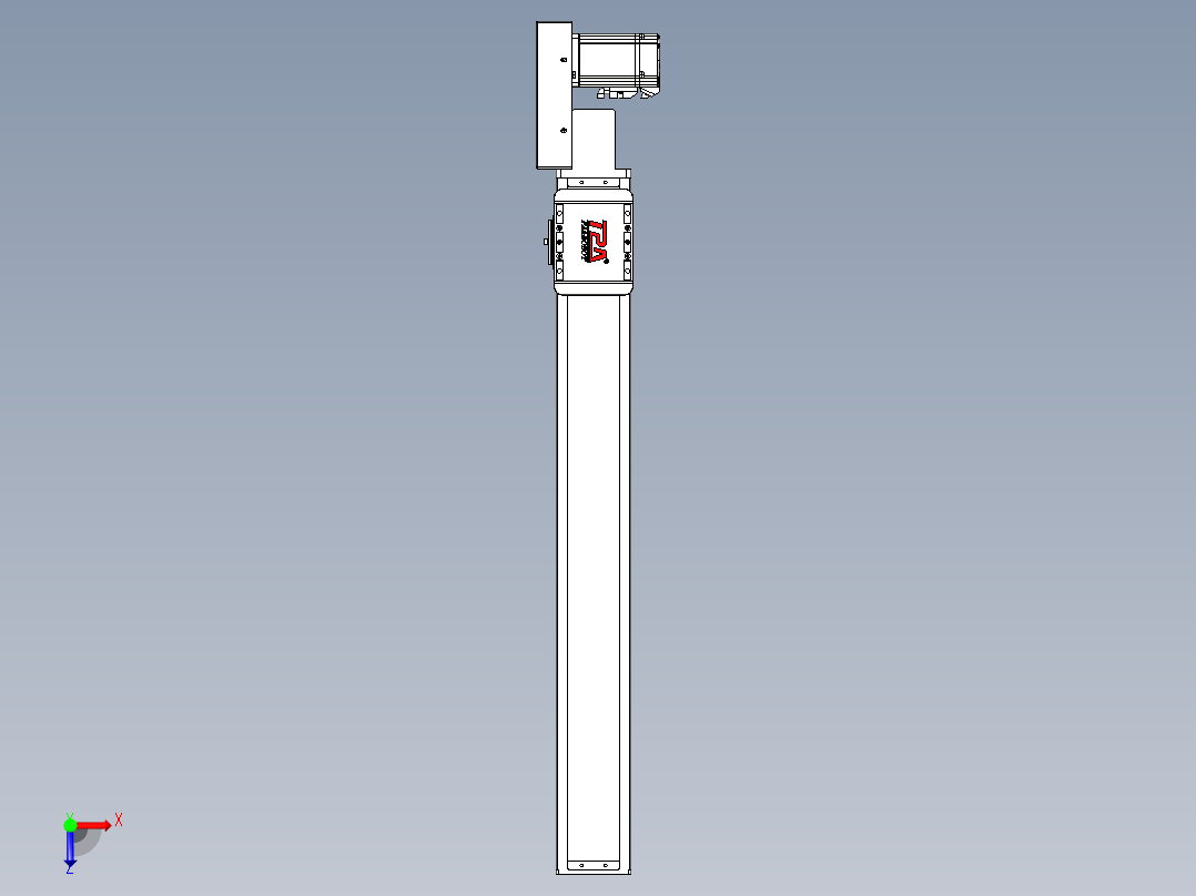 同步带全封闭直线模组TPA-HCB-85D-90-L600-MR-C-P20-N3俯视图