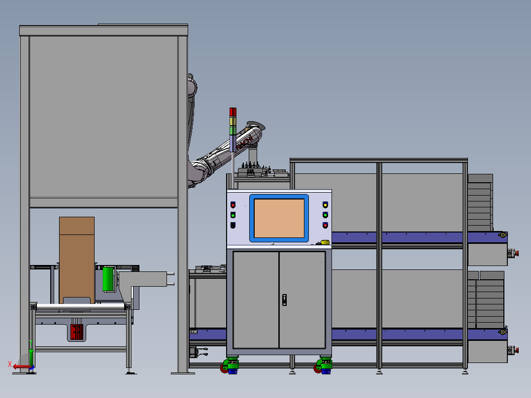 自动化键盘入箱装箱机sw21后视图