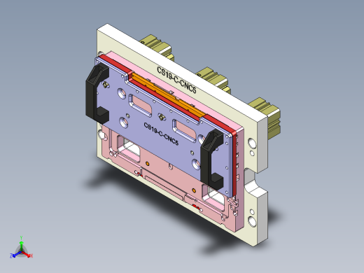 CS19-C-CNC5笔记本CNC工装夹具三维模型-181009
