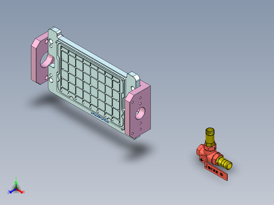 az00-a笔记本CNC工装夹具三维模型-cnc3正等轴测图
