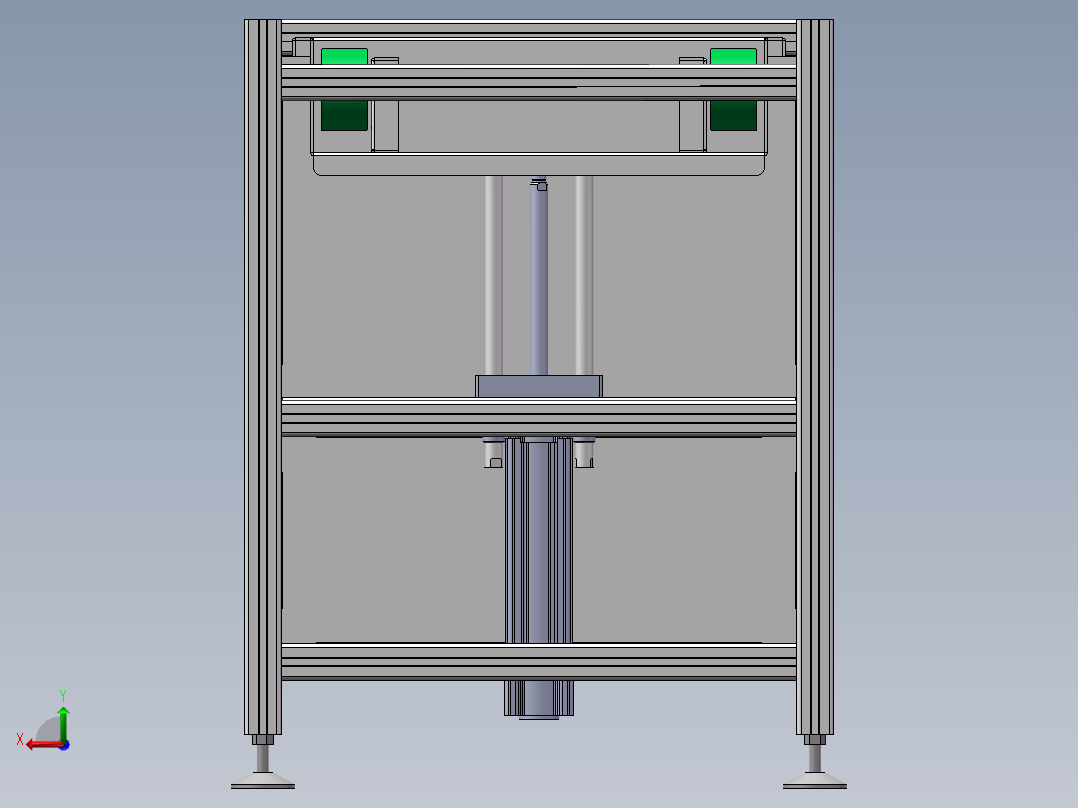 返板升降机sw21可编辑后视图