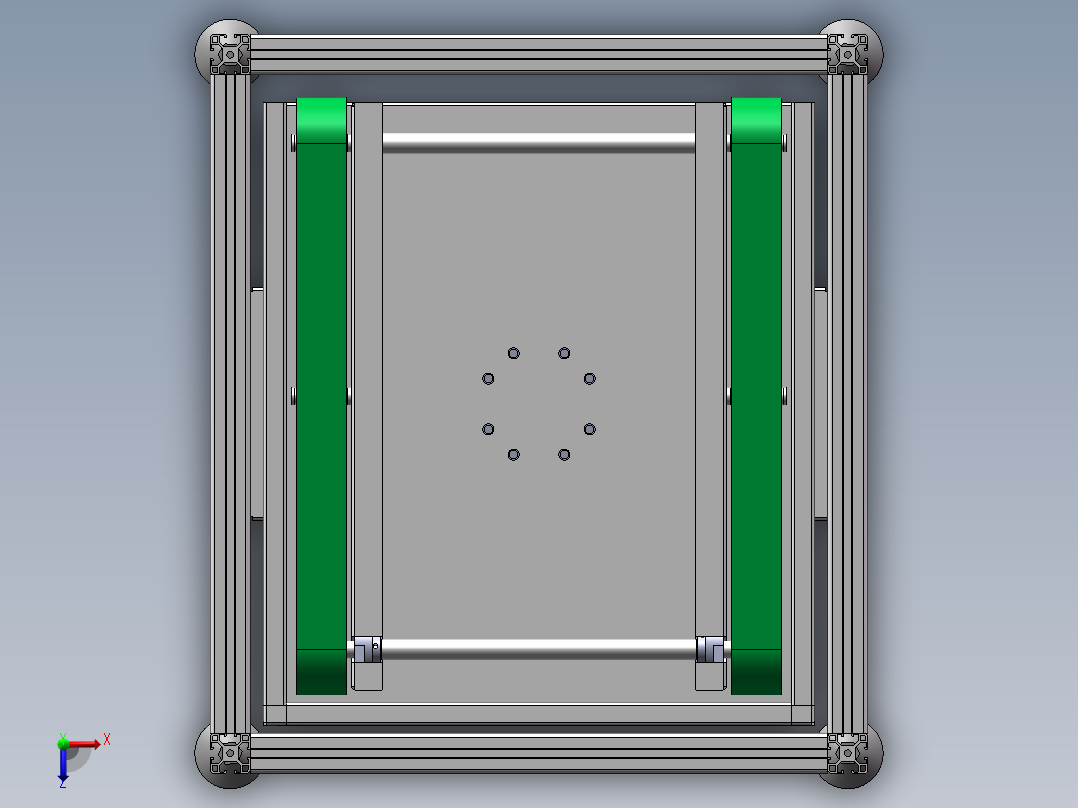 返板升降机sw21可编辑俯视图