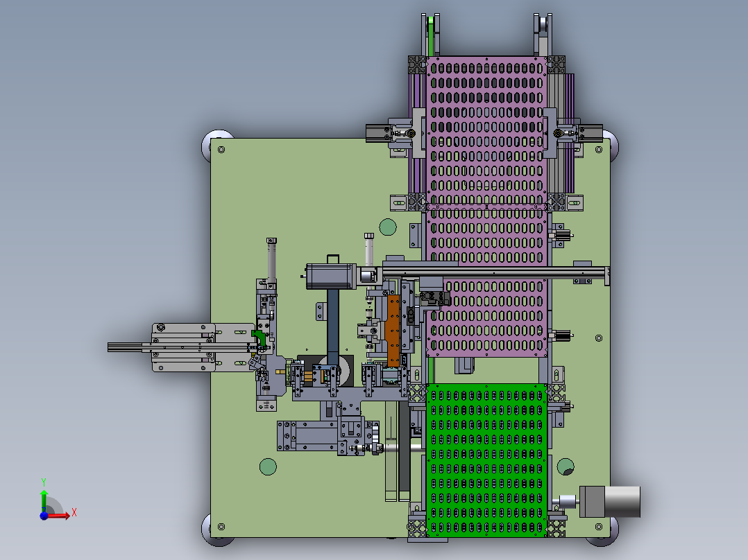 2023.02月-空调保护器底板焊接检测（sw20可编辑+工程图）前视图