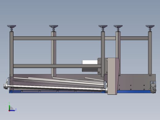 90°塑料无缝链板转弯机sw16可编辑左视缩略图