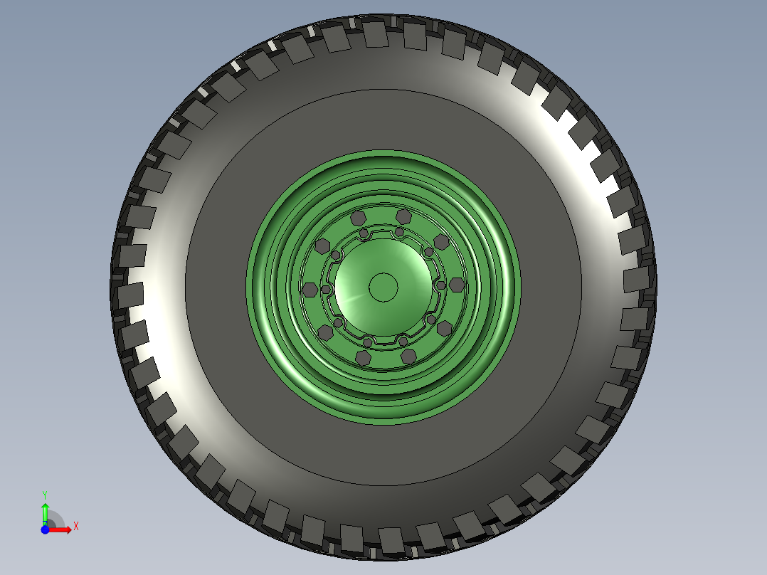 越野平台车身结构设计（SW三维模型,CAD图纸,说明书前视图