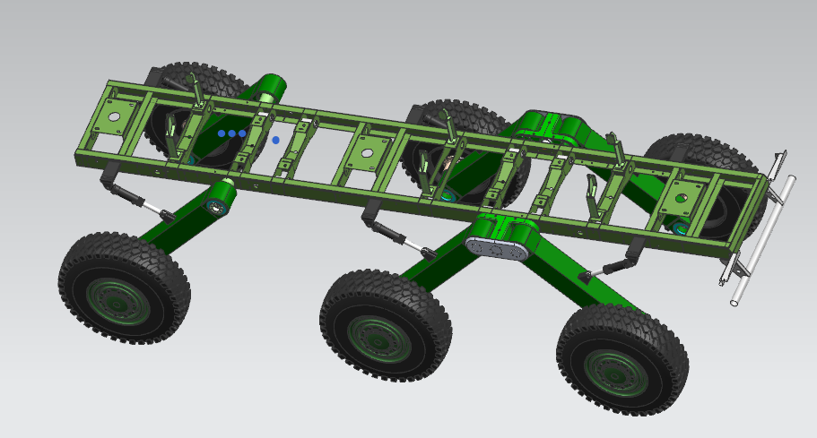 越野平台车身结构设计（SW三维模型,CAD图纸,说明书