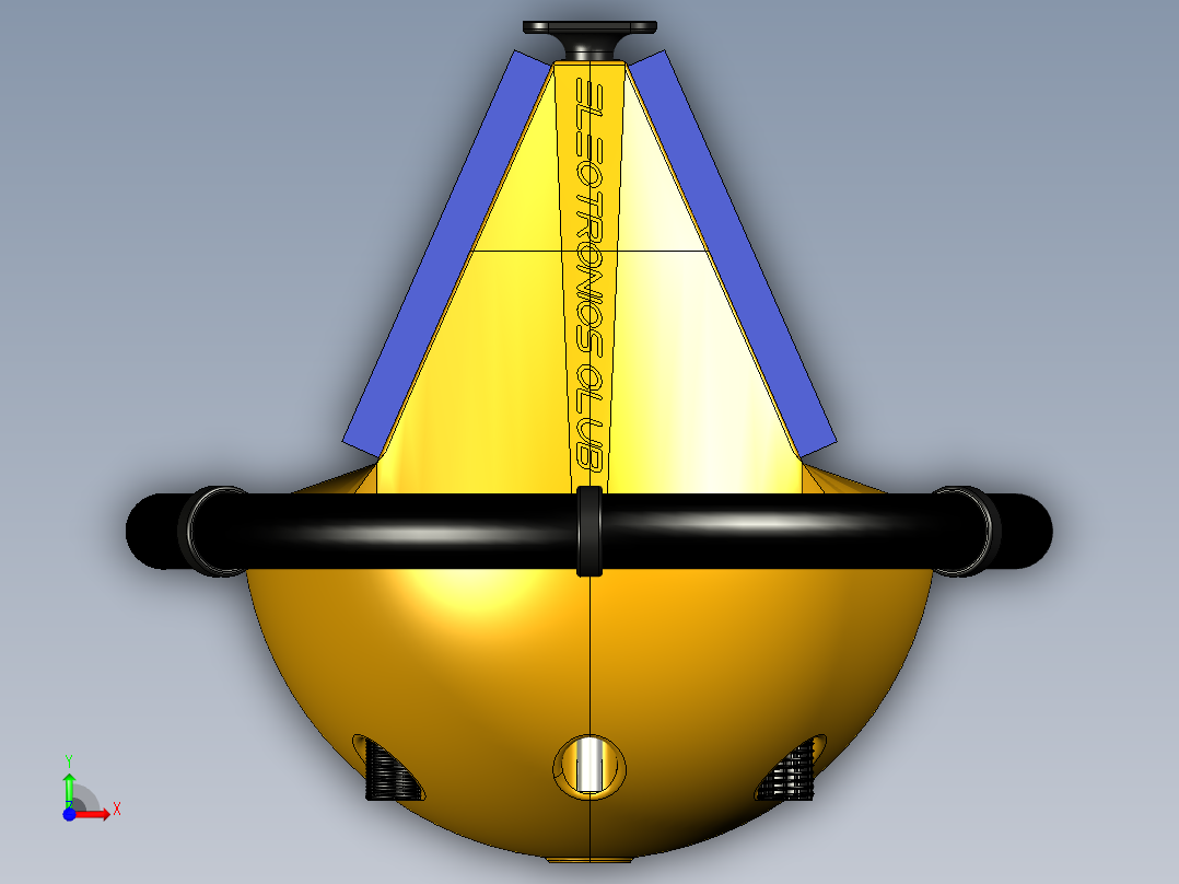 水上守护浮标前视图