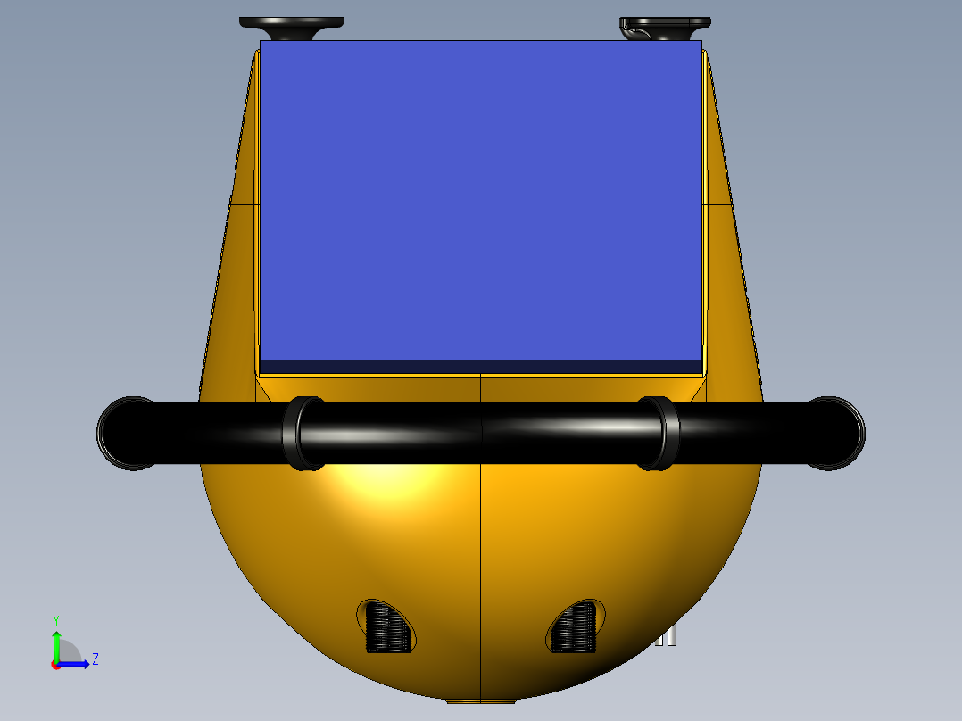 水上守护浮标左视图