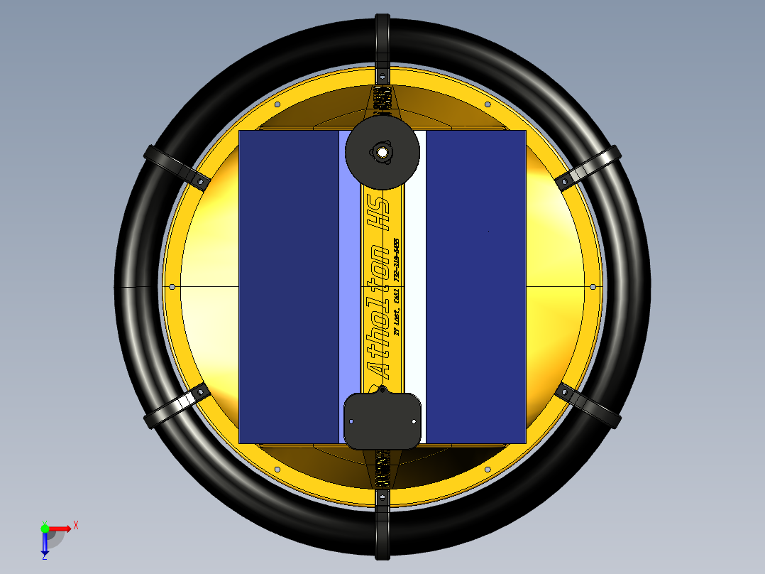 水上守护浮标俯视图