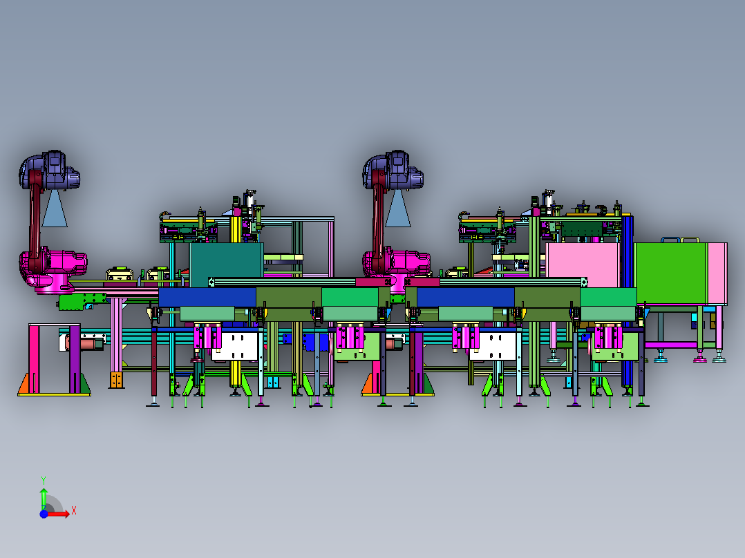 智能电能表外壳生产用组装设备前视图