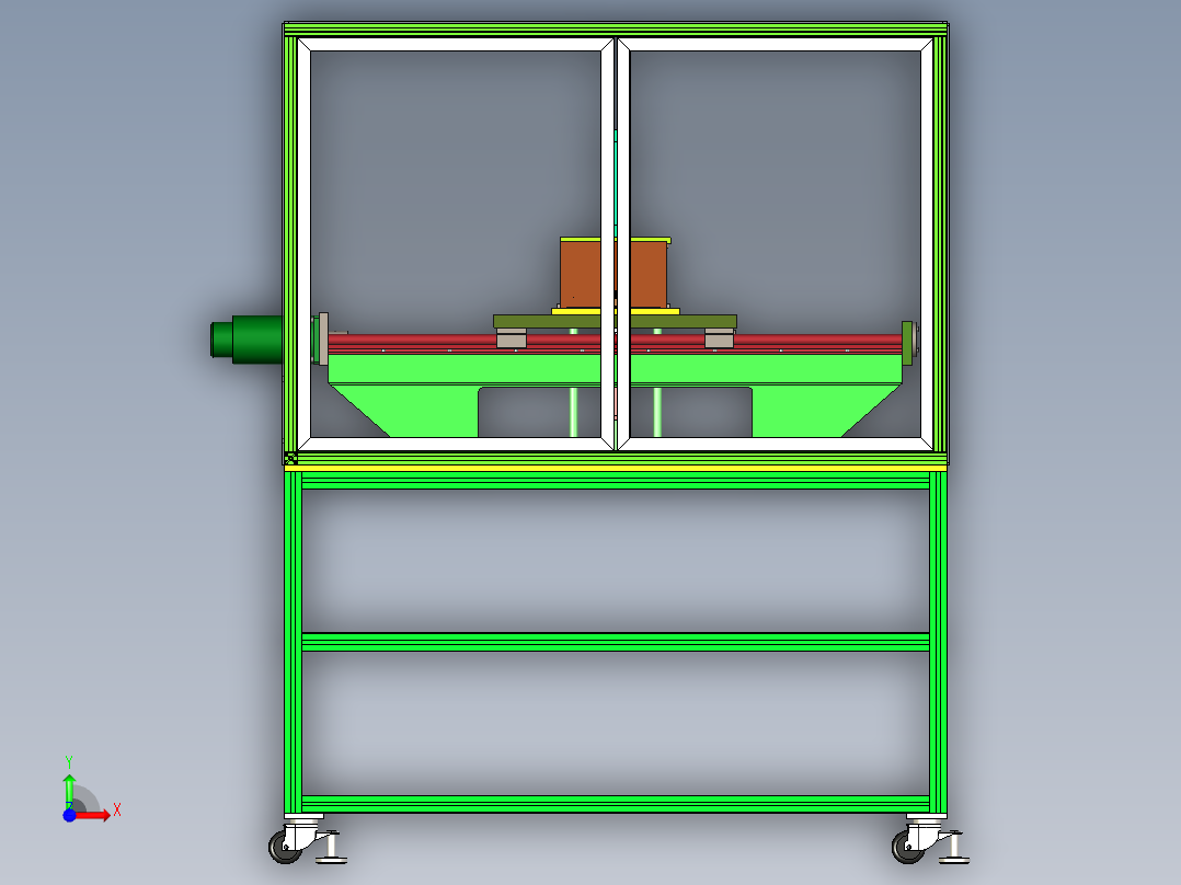自动锁螺丝机模型图前视图